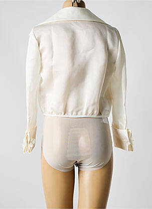 Body coupe cintrée manches longues beige JESUS PEIRO femme