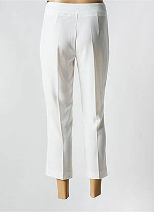 Pantalon 7/8 fermeture zippée sous rabat avec crochet blanc EDAS femme