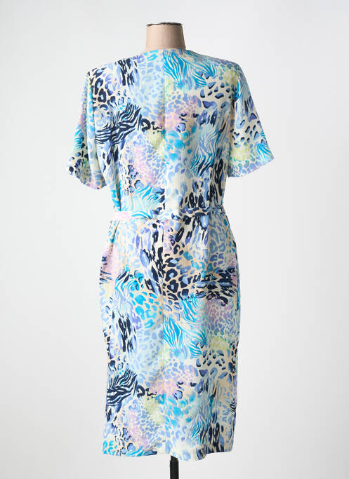 Robe mi-longue bleu FRANCE RIVOIRE pour femme