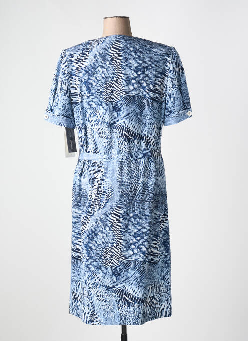 Robe mi-longue bleu FRANCE RIVOIRE pour femme
