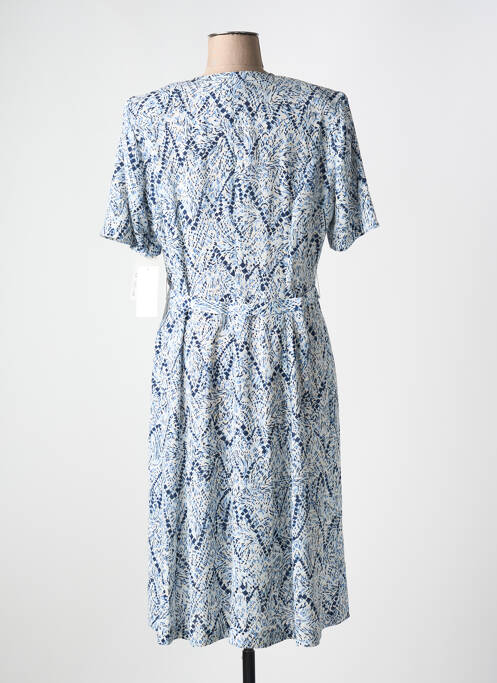 Robe mi-longue bleu FRANCE RIVOIRE pour femme