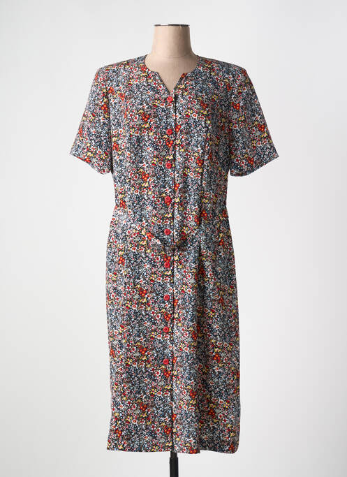 Robe mi-longue bleu GUY DUBOUIS pour femme