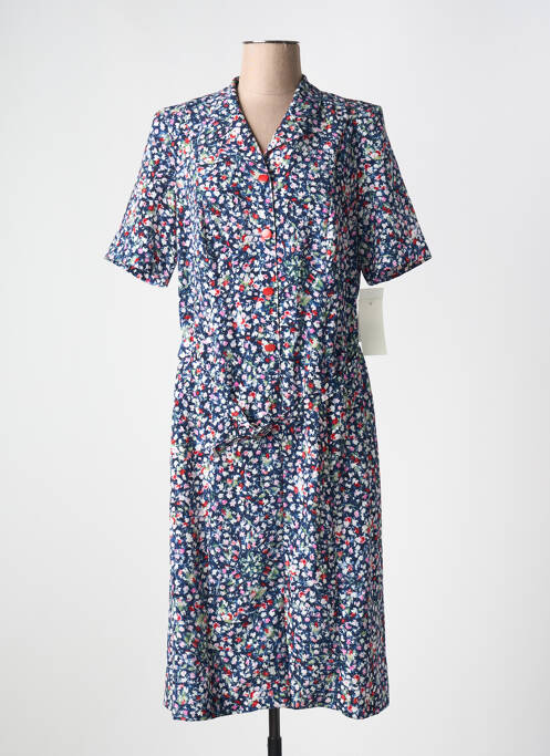 Robe mi-longue bleu GUY DUBOUIS pour femme
