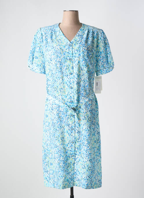 Robe mi-longue bleu GUY DUBOUIS pour femme