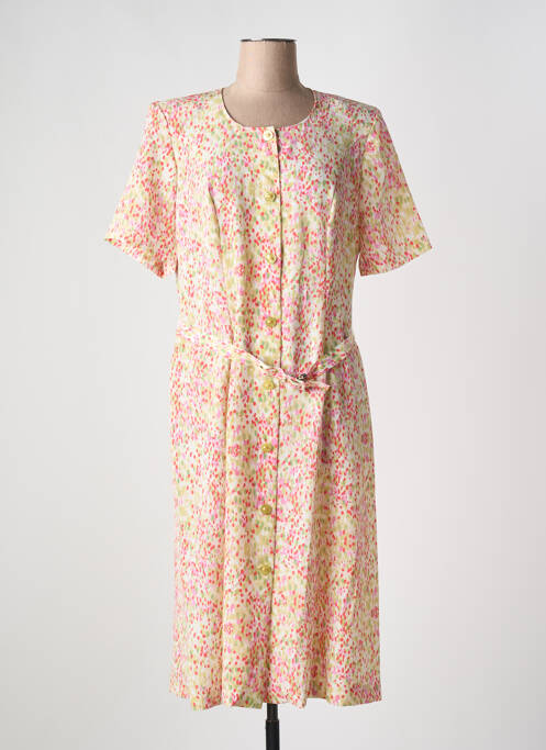 Robe mi-longue rose FRANCE RIVOIRE pour femme