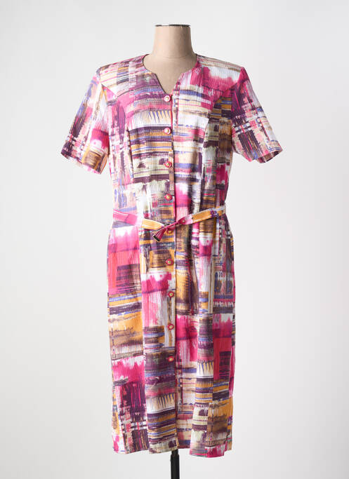 Robe mi-longue rose GUY DUBOUIS pour femme