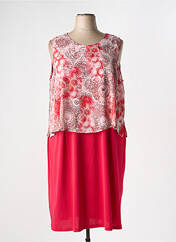 Robe mi-longue rouge IMPULSION pour femme seconde vue