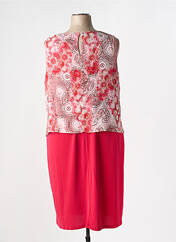 Robe mi-longue rouge IMPULSION pour femme seconde vue