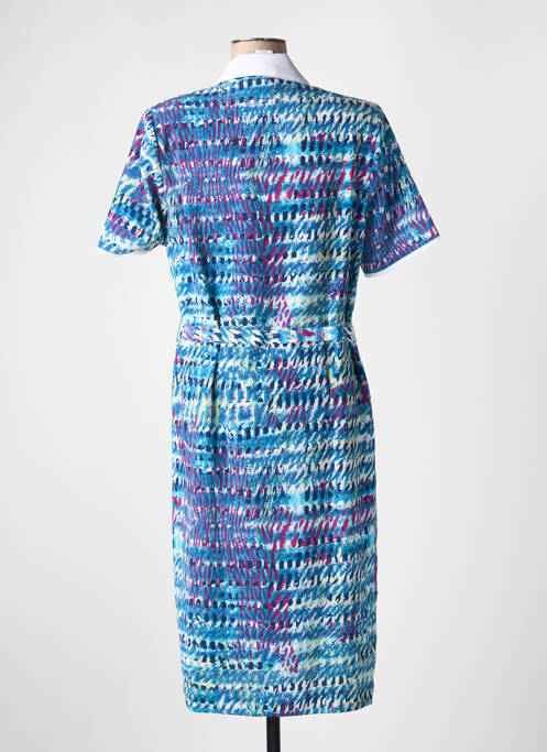 Robe mi-longue bleu FRANCE RIVOIRE pour femme