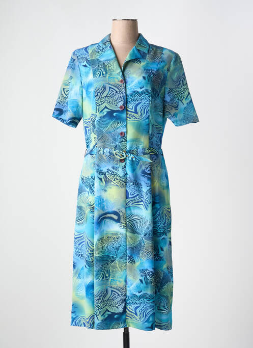 Robe mi-longue bleu GUY DUBOUIS pour femme