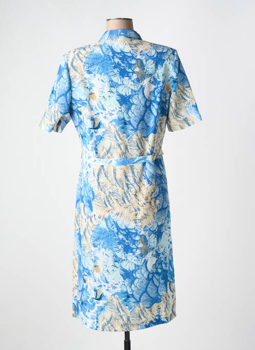 Robe mi-longue bleu GUY DUBOUIS pour femme