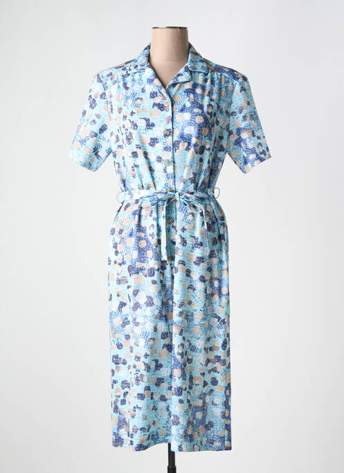 Robe mi-longue bleu GUY DUBOUIS pour femme