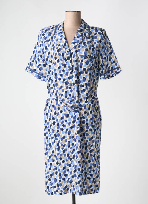 Robe mi-longue bleu GUY DUBOUIS pour femme