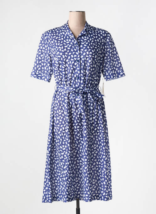 Robe mi-longue bleu GUY DUBOUIS pour femme