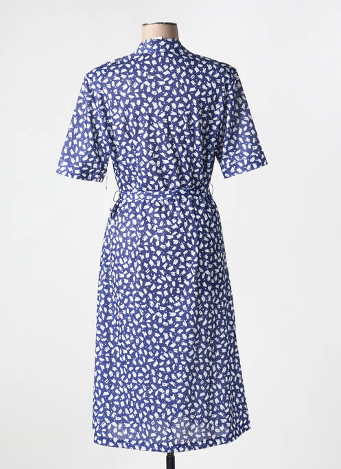 Robe mi-longue bleu GUY DUBOUIS pour femme