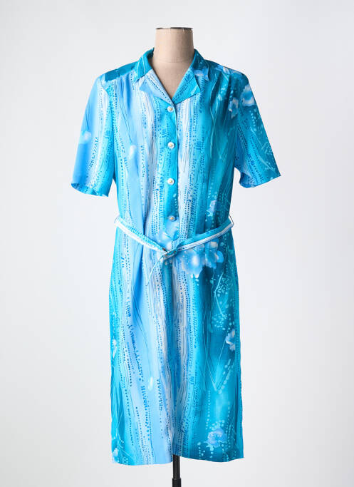 Robe mi-longue bleu LISA CHESNAY pour femme
