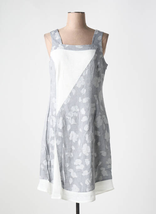 Robe mi-longue gris MERI & ESCA pour femme
