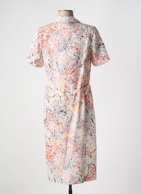 Robe mi-longue orange GUY DUBOUIS pour femme