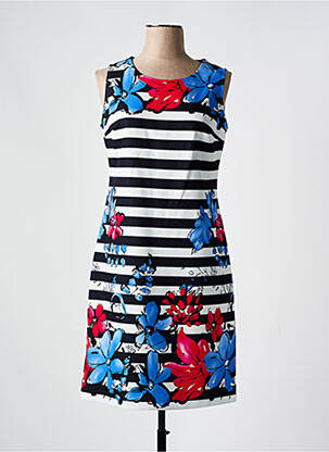 Robe mi-longue sans manche sans manche bleu MERI & ESCA femme