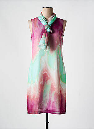 Robe mi-longue sans manche sans manche violet MERI & ESCA femme