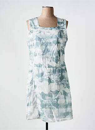Robe mi-longue imprimé fantaisie sans manche gris MERI & ESCA femme