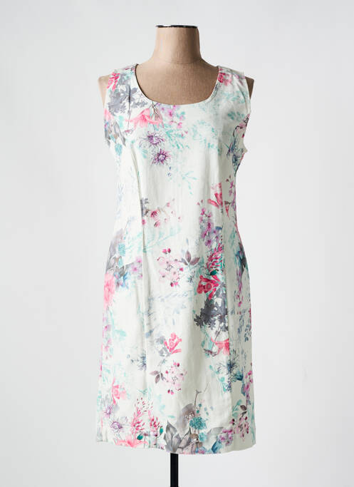 Robe mi-longue blanc FRANCE RIVOIRE pour femme