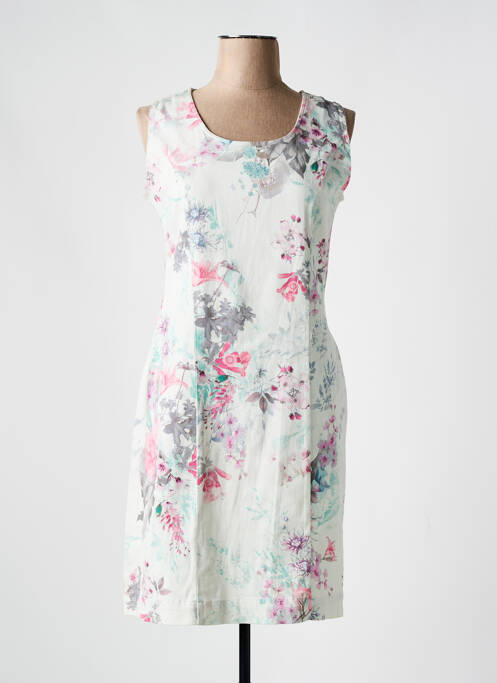 Robe mi-longue blanc GUY DUBOUIS pour femme