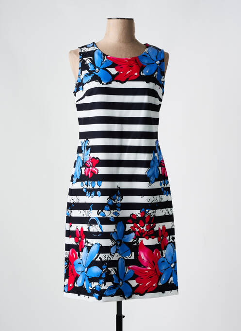 Robe mi-longue bleu FRANCE RIVOIRE pour femme