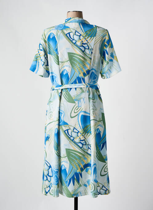 Robe mi-longue bleu GUY DUBOUIS femme