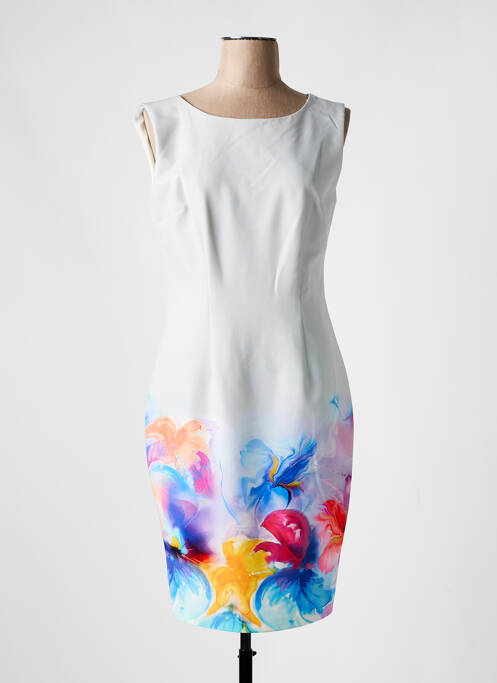 Robe mi-longue gris GUY DUBOUIS pour femme