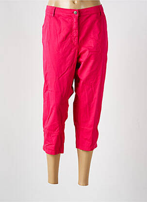 Pantacourt stretch taille normale rose GUY DUBOUIS femme