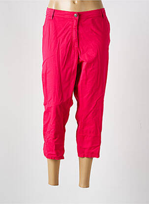 Pantacourt stretch taille normale rose IMPULSION femme