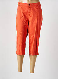 Pantacourt stretch taille normale orange GUY DUBOUIS femme