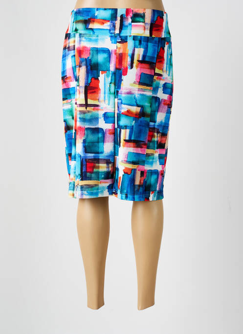 Jupe mi-longue bleu GUY DUBOUIS pour femme