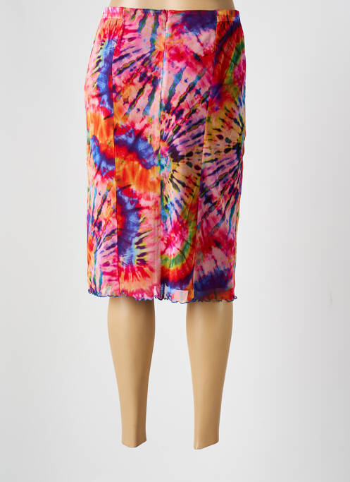 Jupe mi-longue rouge GUY DUBOUIS pour femme