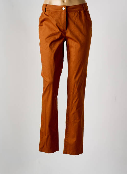 Pantalon slim marron GREGORY PAT pour femme