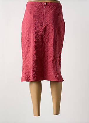Jupe mi-longue coupe droite rose IMPULSION femme