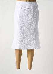 Jupe mi-longue blanc GUY DUBOUIS pour femme seconde vue