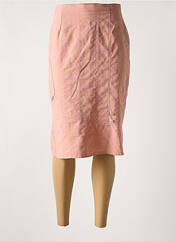Jupe mi-longue rose FRANCE RIVOIRE pour femme seconde vue