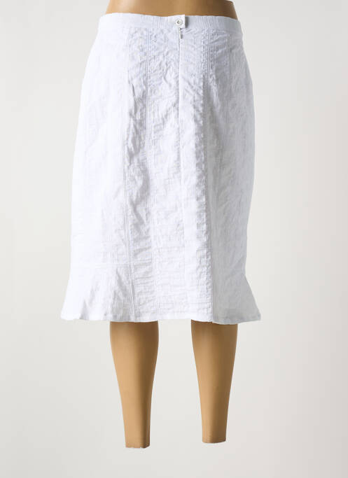 Jupe mi-longue blanc FRANCE RIVOIRE pour femme
