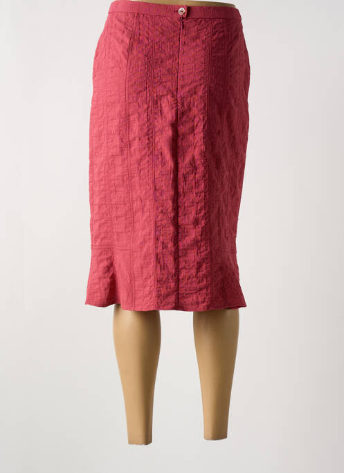 Jupe mi-longue rose GUY DUBOUIS femme