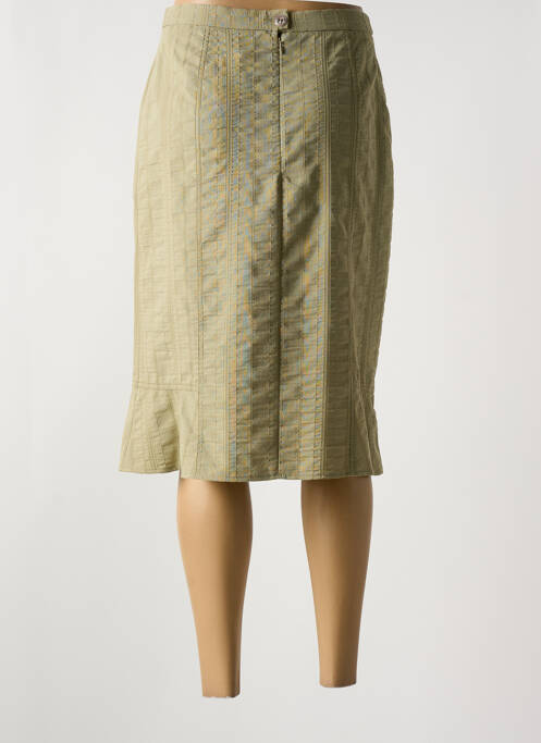 Jupe mi-longue vert FRANCE RIVOIRE pour femme