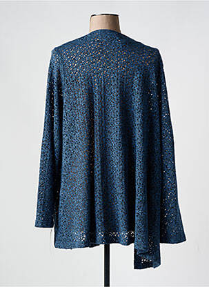 Gilet manches longues stretch bleu CHALOU femme