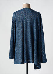 Gilet manches longues bleu CHALOU pour femme seconde vue