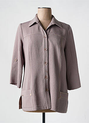 Veste casual gris FRANCE RIVOIRE pour femme