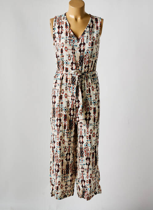 Combi-pantalon beige COULEURS DU TEMPS pour femme