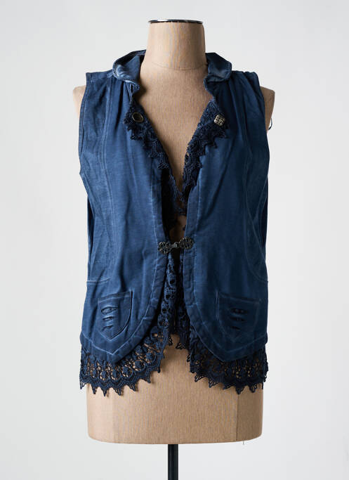Gilet sans manche bleu MERI & ESCA pour femme