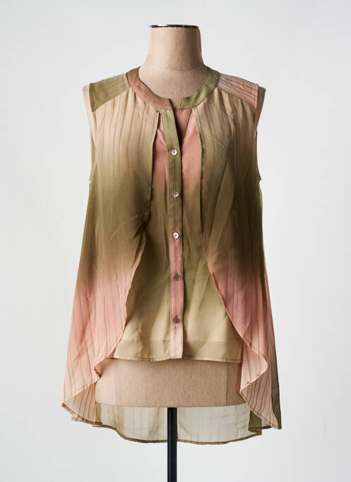 Tunique sans manche vert MERI & ESCA pour femme