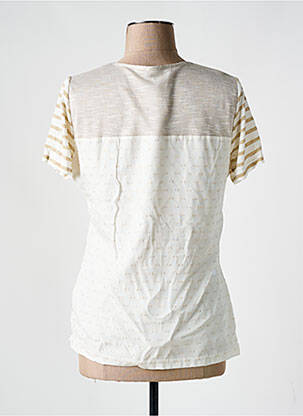 Top imprimé fantaisie manches courtes blanc MERI & ESCA femme