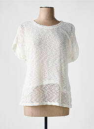Top manches courtes manches courtes blanc MERI & ESCA femme